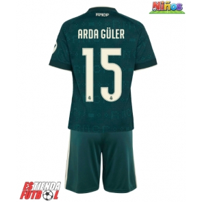 Real Madrid Arda Guler #15 Segunda Equipación Niños 2026-27 Manga Corta (+ Pantalones cortos)